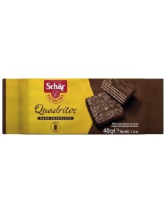 Quadritos Barquillos Al Cacao 40 Gramos Sg** Schar 2