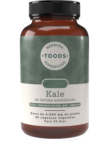 Toods Superfoods Kale 60 Capsulas de Herbora