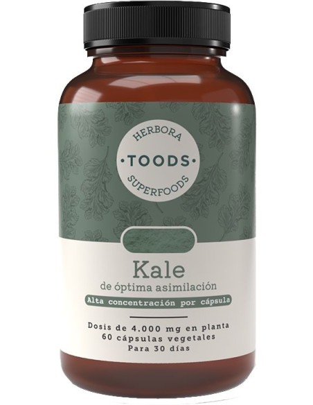 Toods Superfoods Kale 60 Capsulas de Herbora