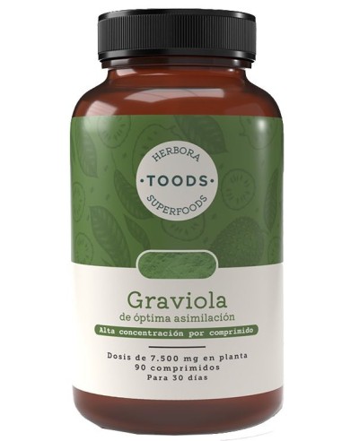 Toods Superfoods Graviola 90 Comprimidos de Herbora