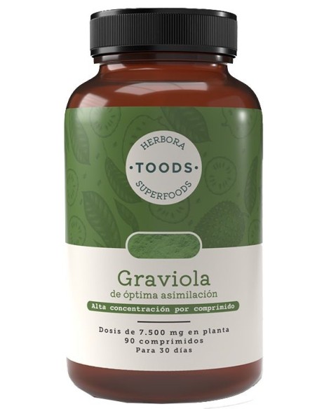 Toods Superfoods Graviola 90 Comprimidos de Herbora