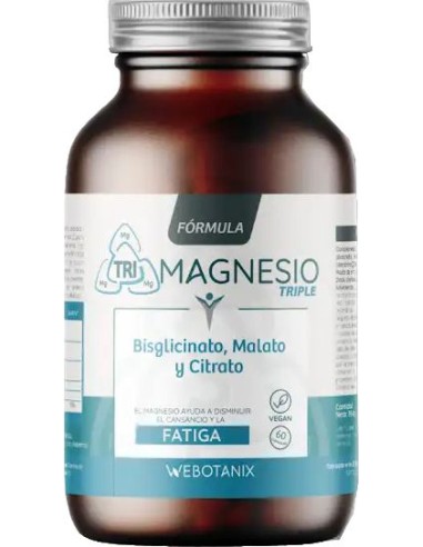 Tri Magnesio Triple  Formula 60 Cap. de Webotanix