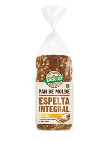 Pan de Molde de Trigo Espelta Integral con Copos de Avena