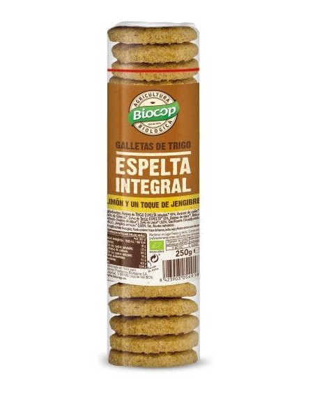Galleta de Trigo Espelta Integral con Limón y un Toque de Jengibre