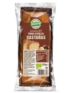 Bizcocho Castañas Trigo Espelta 250Gr. Bio de Biocop 2
