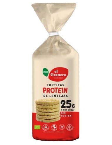 Tortitas Protein De Lentejas 125 Gr  Bio Vegan Sg de El Granero