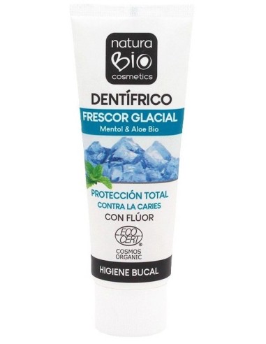 Dentífrico Frescor Glacial Mentol con Aloe Bio y Flúor