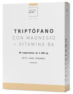 Controlnerv Triptofano Magnesio Vitamina B6 30 Com de Herbora 2