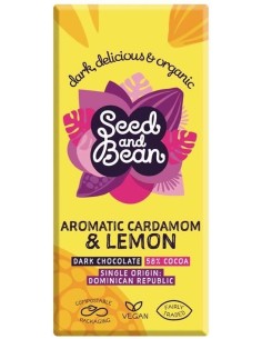 Chocolate Negro 58% con Cardamomo y Limòn 75 g de Seed&Bean 2