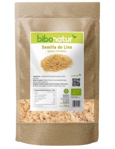 Semillas De Lino Dorado Triturado Eco 250 Grm de Bibonatur