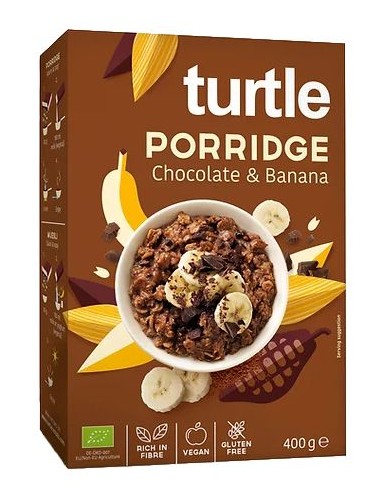 Porridge de Avena y Muesli con Chocolate y Plátano