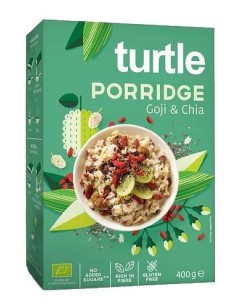 Porridge Goji & Chia GF (Gachas de avena y muesli con goji y chia) 400g de Turtle 2