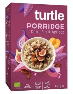 Porridge Date, Fig, Apricot (Gachas de avena y muesli con dátil, higos y albaricoque) 450g de Turtle 2