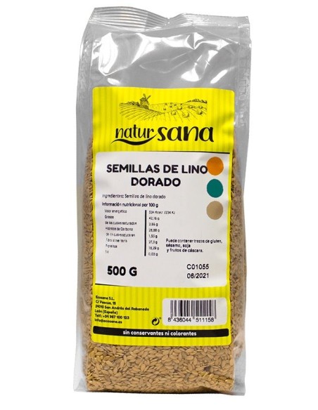 Semilla Lino Dorado 500G Natursana