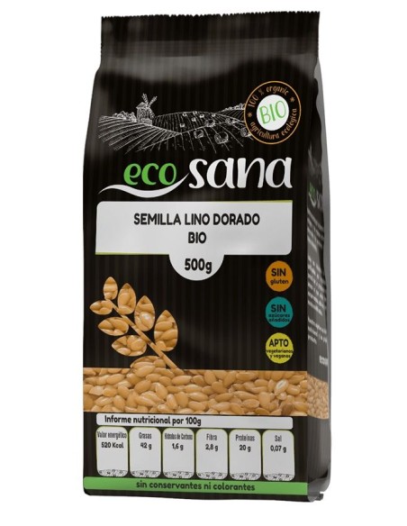 Semilla Lino Dorado Bio 500G Ecosana