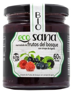 Mermelada Extra Frutos Bosque S/Azucar Con Agabe Sirope Bio 2