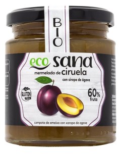 Mermelada Extra Ciruela S/Azucar Con Agabe Sirope Bio 260G E 2