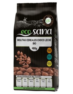 Bolitas Cereales Choco Leche Bio 400G Ecosana 2