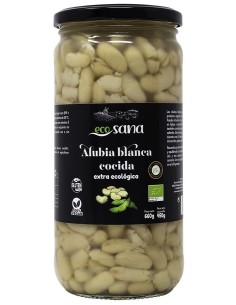 Alubia Blanca Cocida Extra Bio 660-450G Ecosana 2