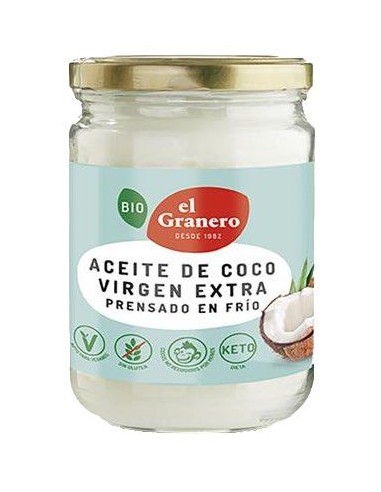 Aceite De Coco Virgen Extra Bio, 400 Ml de El Granero Integral