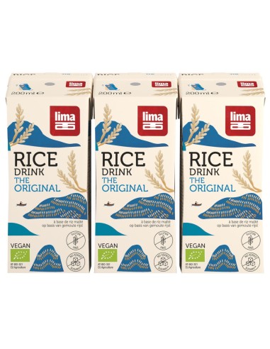 Bebida de Arroz Original 3X200Ml de Lima
