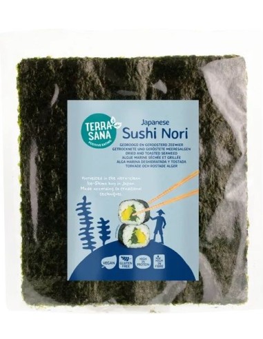 Sushi Nori 7 Laminas Tostadas de Terrasana