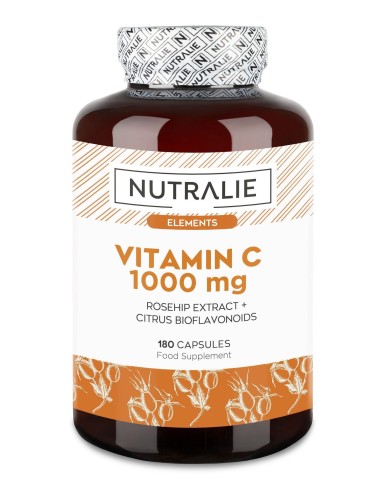 Vitamina C 1000Mg Rosa Canina 180Cap. de Nutralie