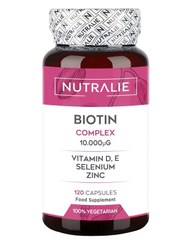 Biotina 10000Mcg+Vitaminas E+D 120Cap. de Nutralie