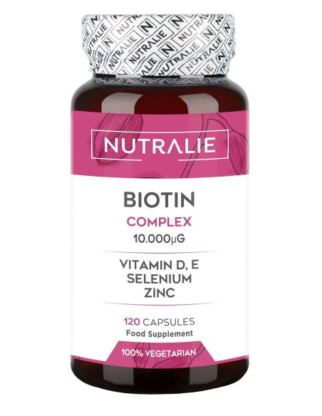 Biotina 10000Mcg+Vitaminas E+D 120Cap. de Nutralie