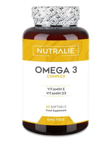 Omega 3+Vitamina E+D3 60Perlas. de Nutralie
