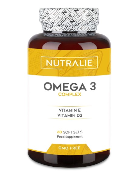 Omega 3+Vitamina E+D3 60Perlas. de Nutralie
