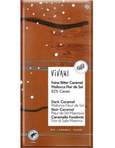 Chocolate Negro 62% Con Caramelo Y Flor De Sal 80G Vivani 2