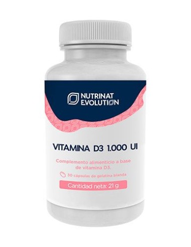 Vitamina D3 1.000 Ui 30 Caps de Nutrinat Evolution