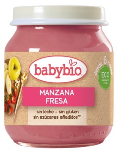 Babybio Manzana Fresa  130 g de Baby Bio 2