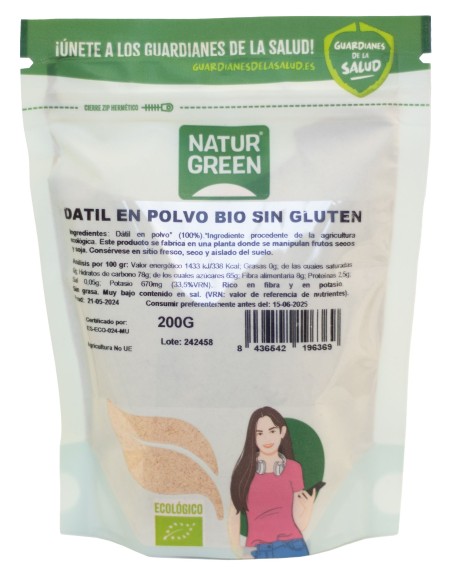 Harina de Dátil Bio 200 G de Naturgreen