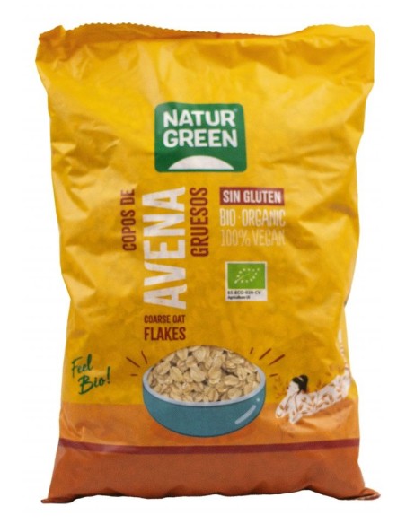 Copos de Avena Gruesos Sin Gluten Bio