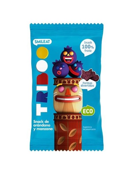 Snacks De Arándanos Y Manzana Bio, 25 G de Smileat