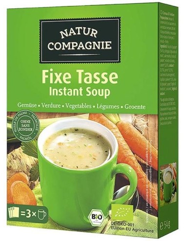 Sopa Instantánea De Verdura Bio, 3 X 18 G de Natur Compagnie