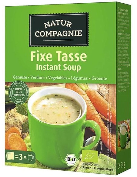 Sopa Instantánea De Verdura Bio, 3 X 18 G de Natur Compagnie