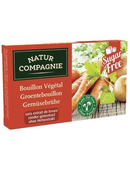 Caldo De Verduras En Pastillas Sin Levadura Bio, 84 G de Natur Compagnie