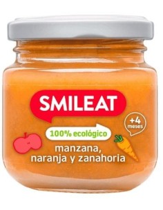 Tarrito De Manzana, Zanahora Y Naranja 130 G Eco De Smileat 2