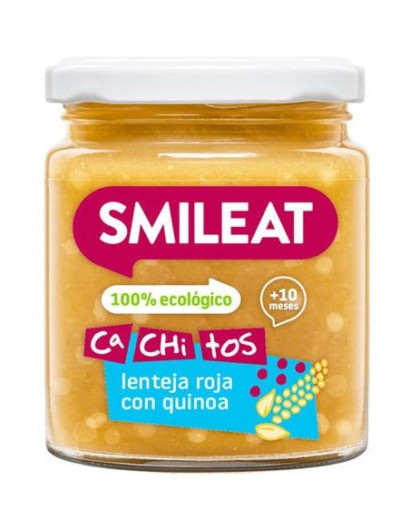 Tarrito Con Cachitos De Lentejas Con Quinoa Bio, 230 G de Smileat