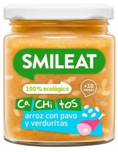 Tarrito Con Cachitos De Arroz Y Pavo Con Verduras  De Smilea 2