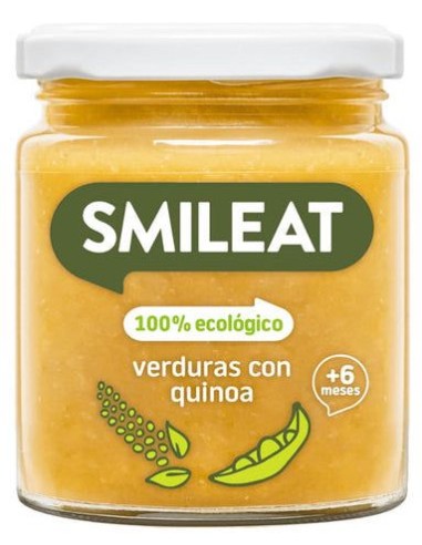 Tarrito De Verduras Con Quinoa Bio, 230 G de Smileat