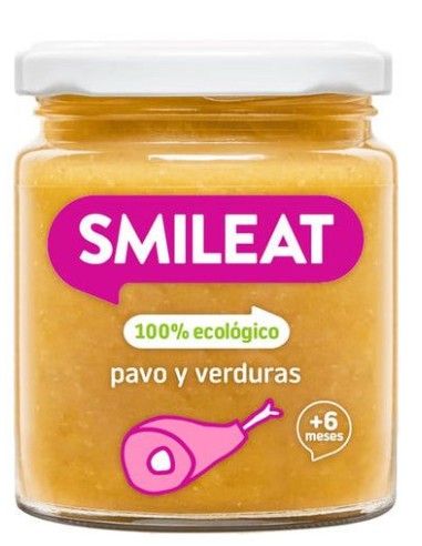 Tarrito De Pavo Con Verduras Bio, 230 G de Smileat