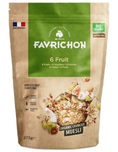 Crunchy Muesli 6 Frutas 375G de Favrichon 2