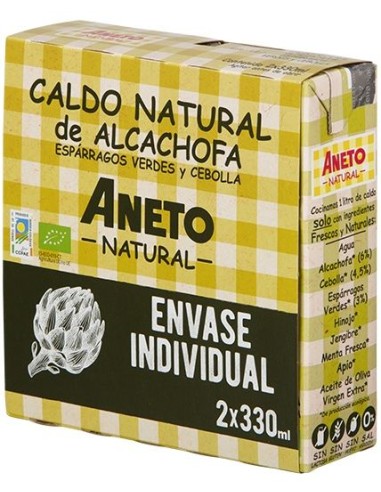 Caldo De Alcachofa Esparragos-Cebolla 2Udx330M Eco de Aneto