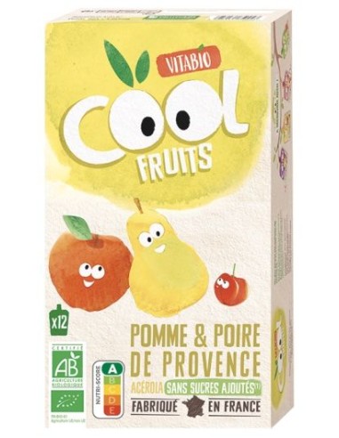 Vitabio - Cool Fruits Manzana Pera 12 x 90 g