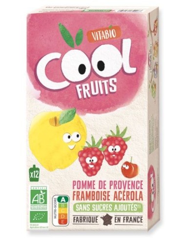 Vitabio - Cool Fruits Manzana Frambuesa 12 x 90 g