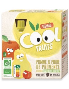 Vitabio - Cool Fruits Manzana Pera 4 x 90 g de Baby Bio 2